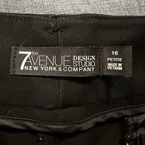 Black, size 16 petite, New York and Company dress pants.